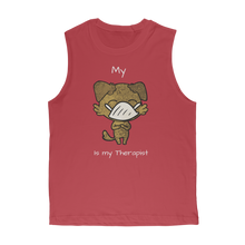 Load image into Gallery viewer, My ?? Is My Therapist (White) Classic Adult Muscle Top