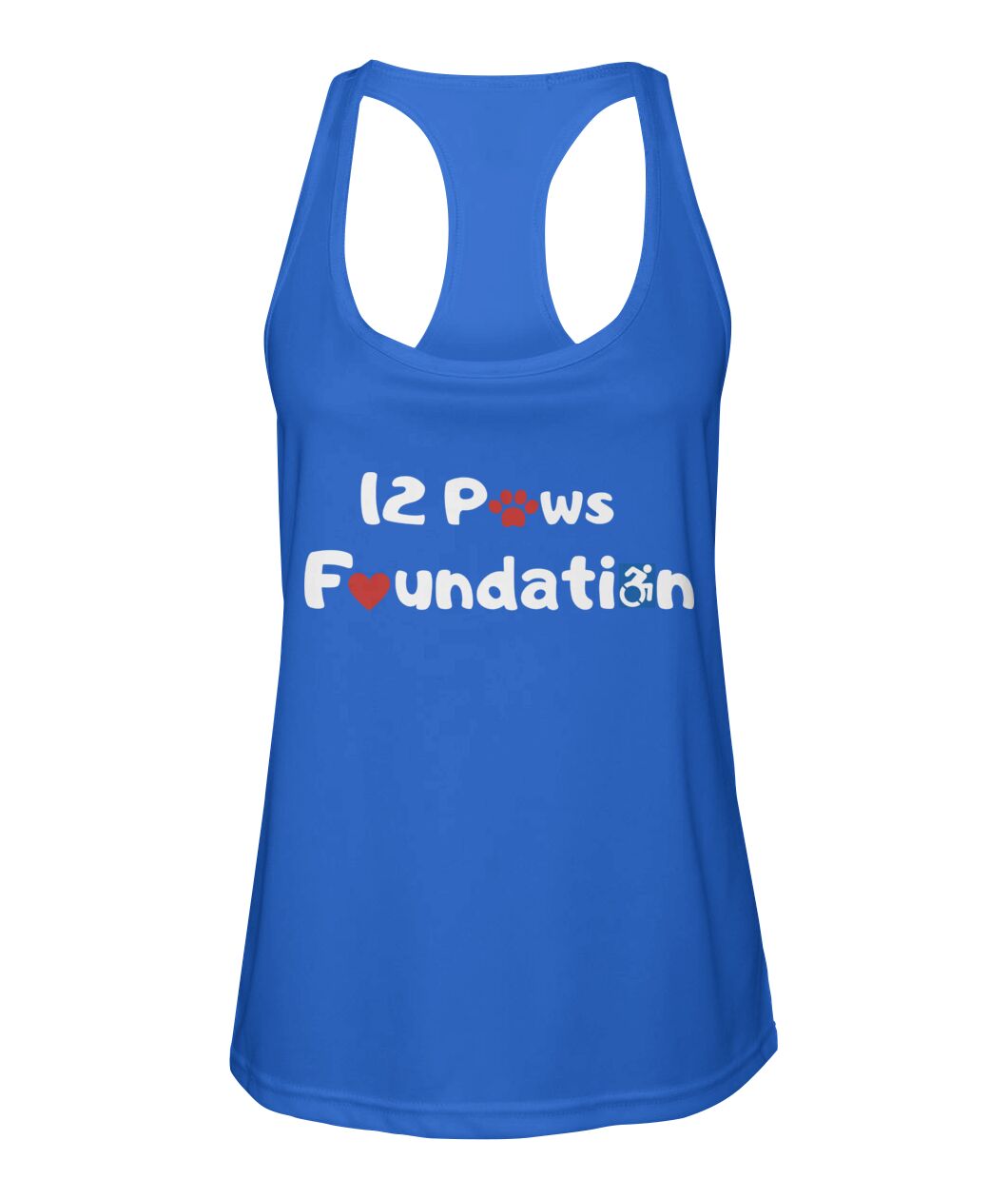 12 Paws Foundation Women's Racerback Sport Tank Top