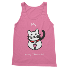 Load image into Gallery viewer, My Cat is My Therapist (White) Classic Women&#39;s Tank Top