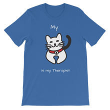 Load image into Gallery viewer, My Cat is My Therapist (White) Classic Kids T-Shirt
