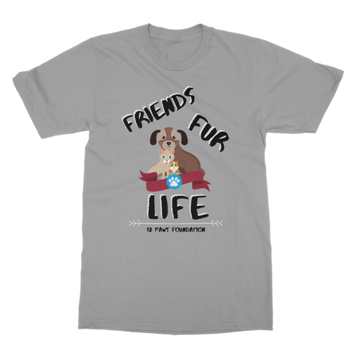 (Black Lettering) Friends Fur Life Classic Adult T-Shirt