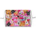 (Pink) 12 Paws Pattern Mask Sublimation Face Mask