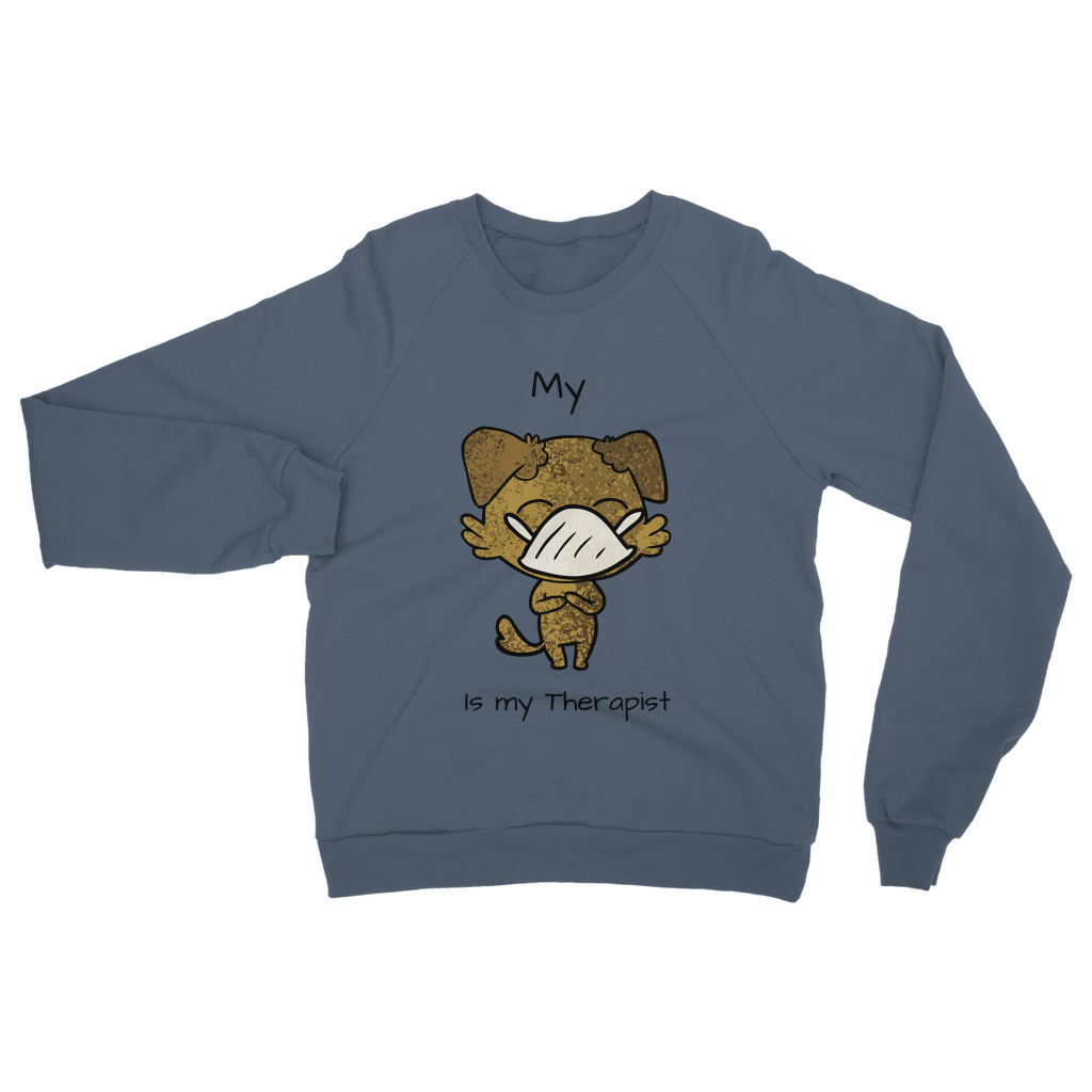 (Black) My ?? is My Therapist Classic Adult Sweatshirt