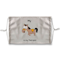 My Crazy Horse is My Therapist (Black) Sublimation Face Mask + 10 Replacement Filters