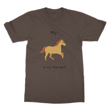 Load image into Gallery viewer, My Horse is My Therapist (Black) Classic Adult T-Shirt