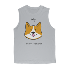 Load image into Gallery viewer, (Black) My Dog is my Therapist Classic Adult Muscle Top