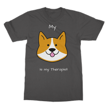 Load image into Gallery viewer, My Dog is My Therapist (White) Classic Adult T-Shirt