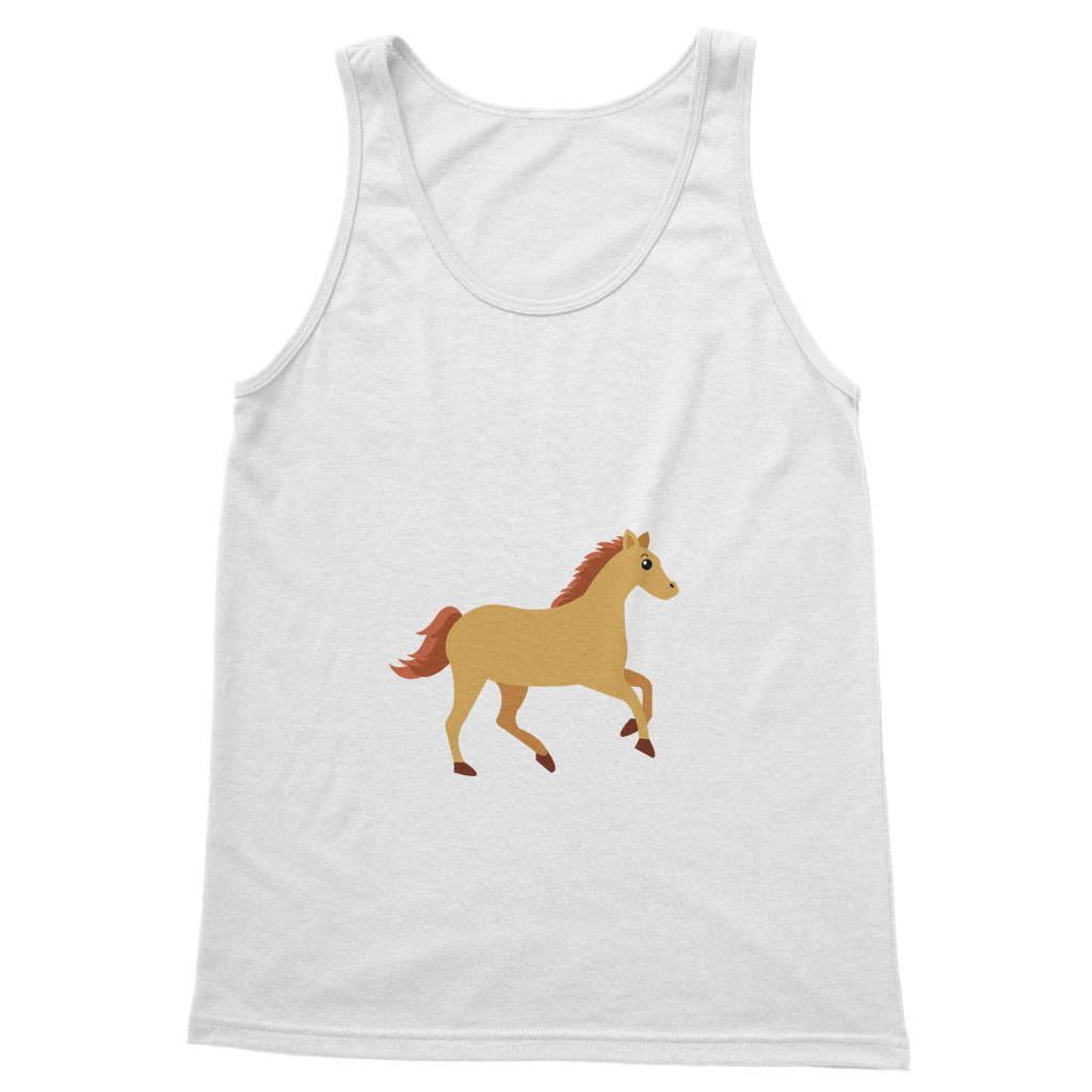 My Horse is My Therapist (White) Classic Women's Tank Top