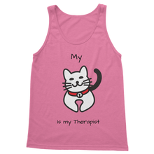 Load image into Gallery viewer, (Black) My Cat is My Therapist Classic Women&#39;s Tank Top