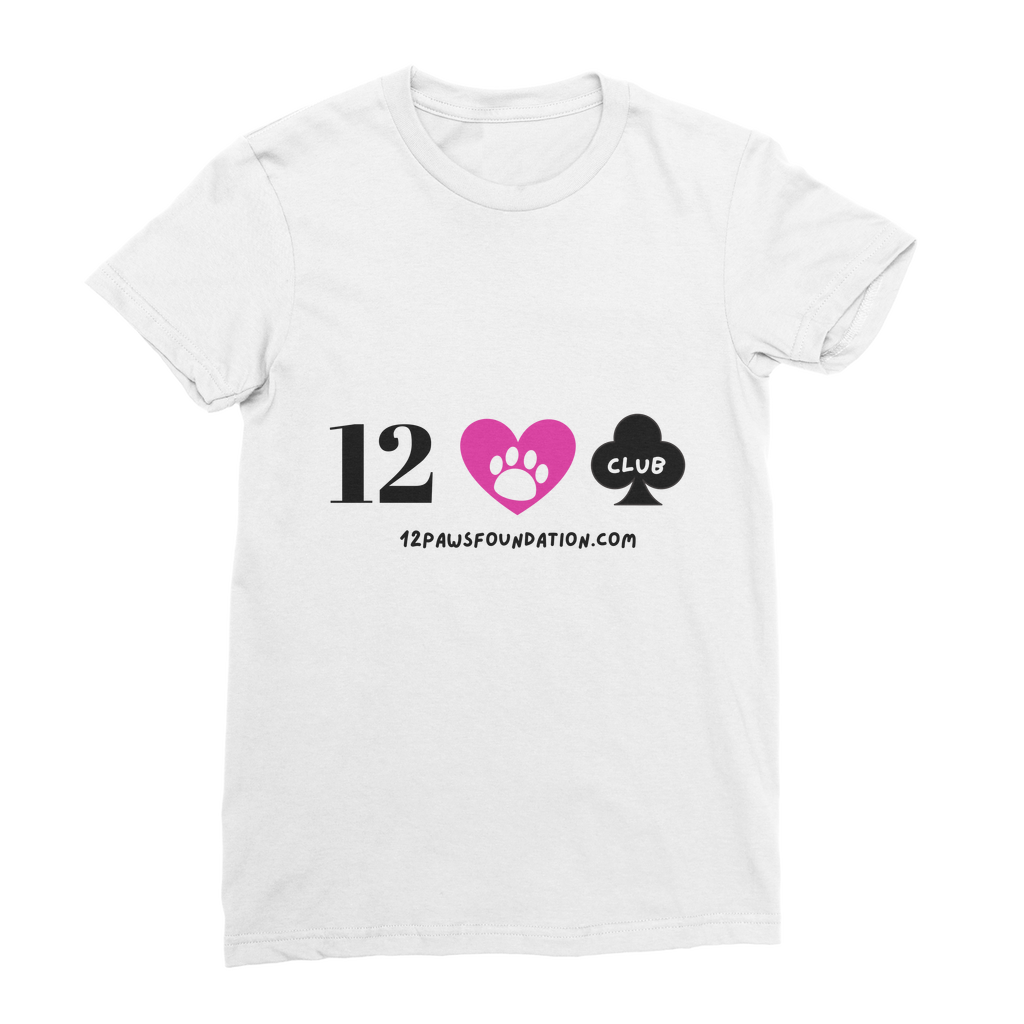 (Black Lettering) 12 Paws Club Classic Women's T-Shirt