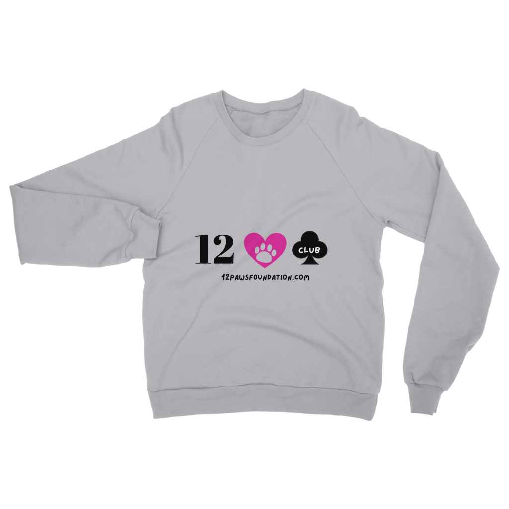 (Black Lettering) 12 Paws Club Classic Adult Sweatshirt