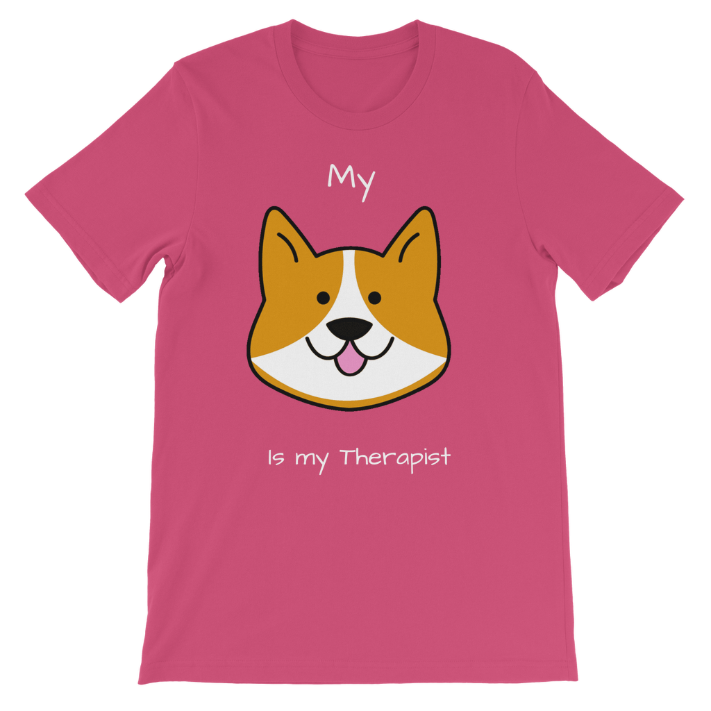 My Dog is My Therapist (White) Classic Kids T-Shirt