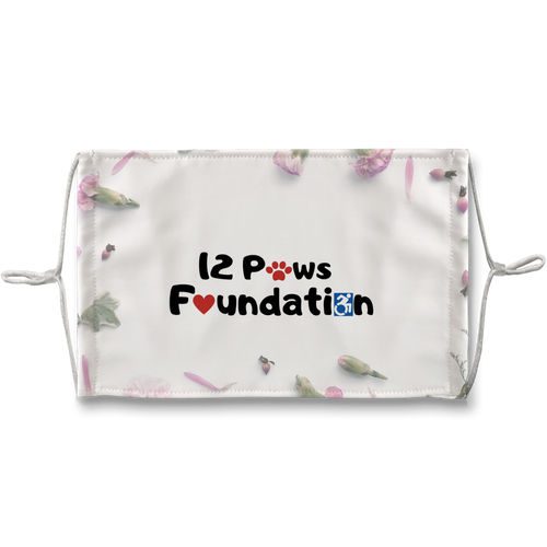 12 Paws Flower Shower Sublimation Face Mask + 10 Replacement Filters