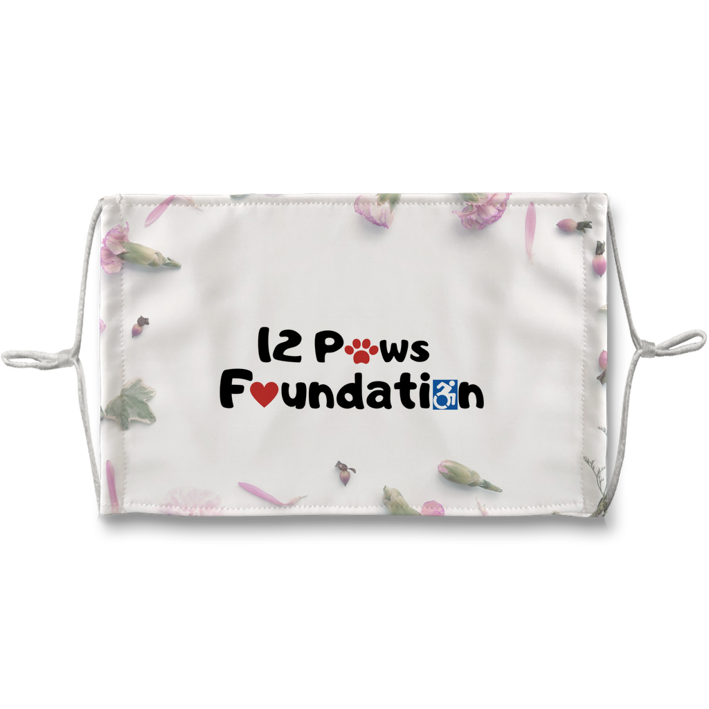 12 Paws Flower Shower Sublimation Face Mask + 10 Replacement Filters