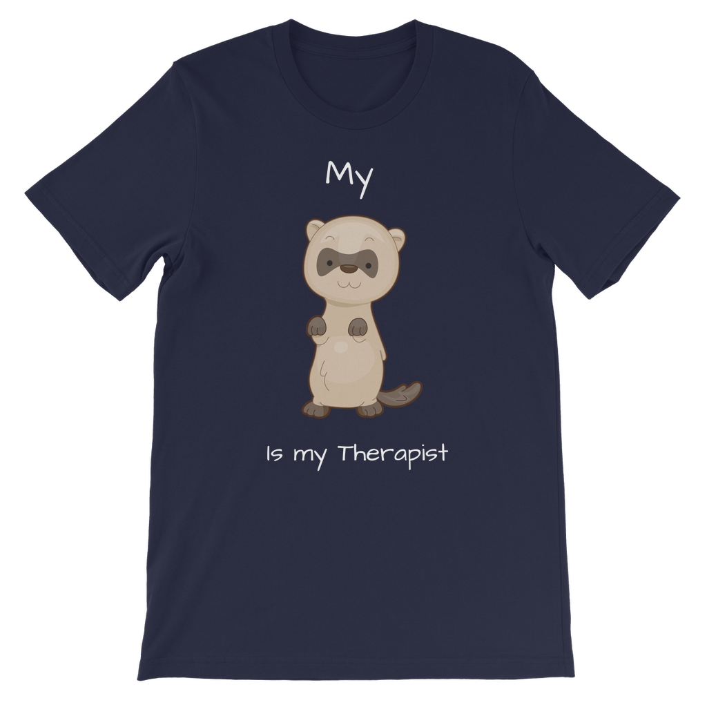 My Ferret is My Therapist (White) Classic Kids T-Shirt