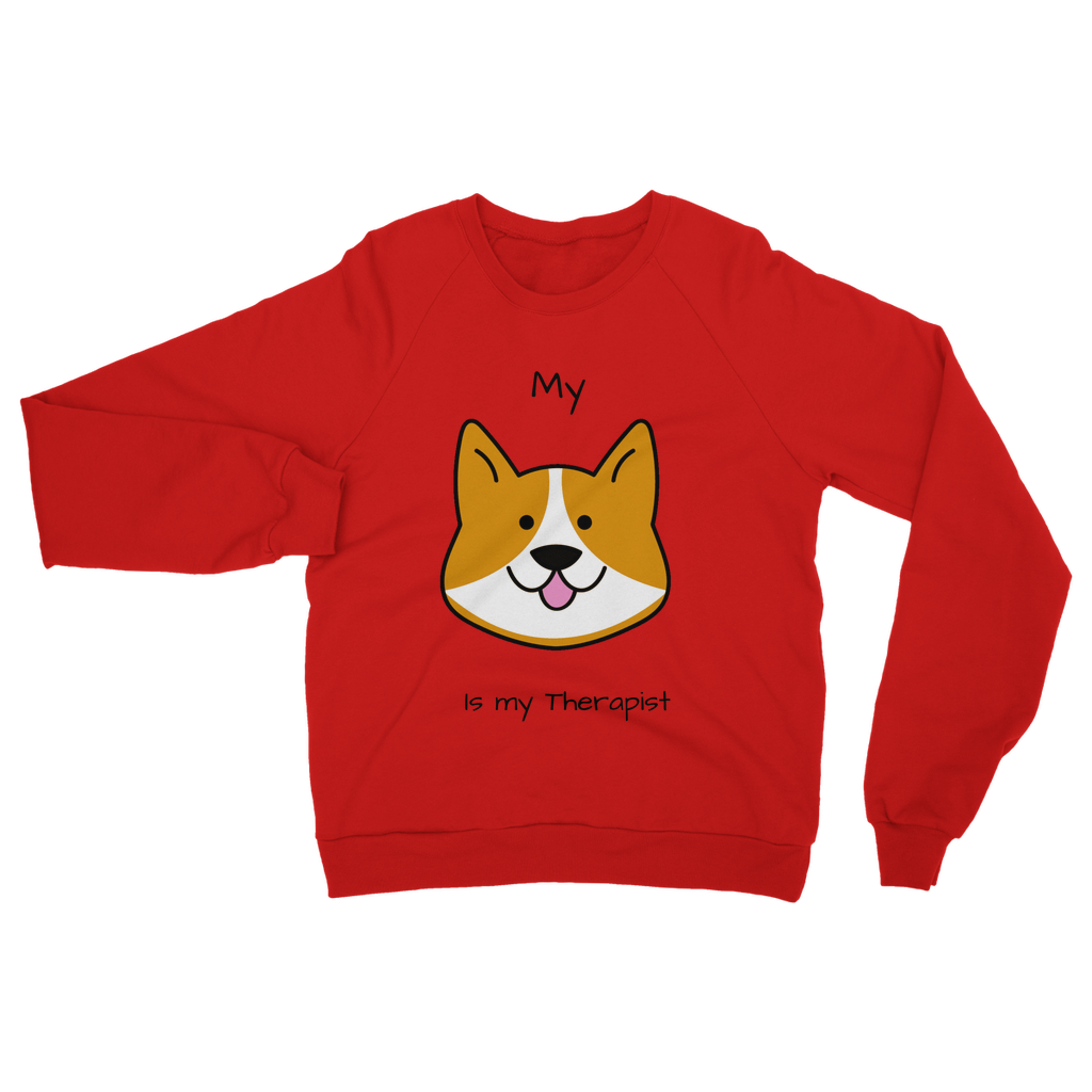 (Black) My Dog is my Therapist Classic Adult Sweatshirt