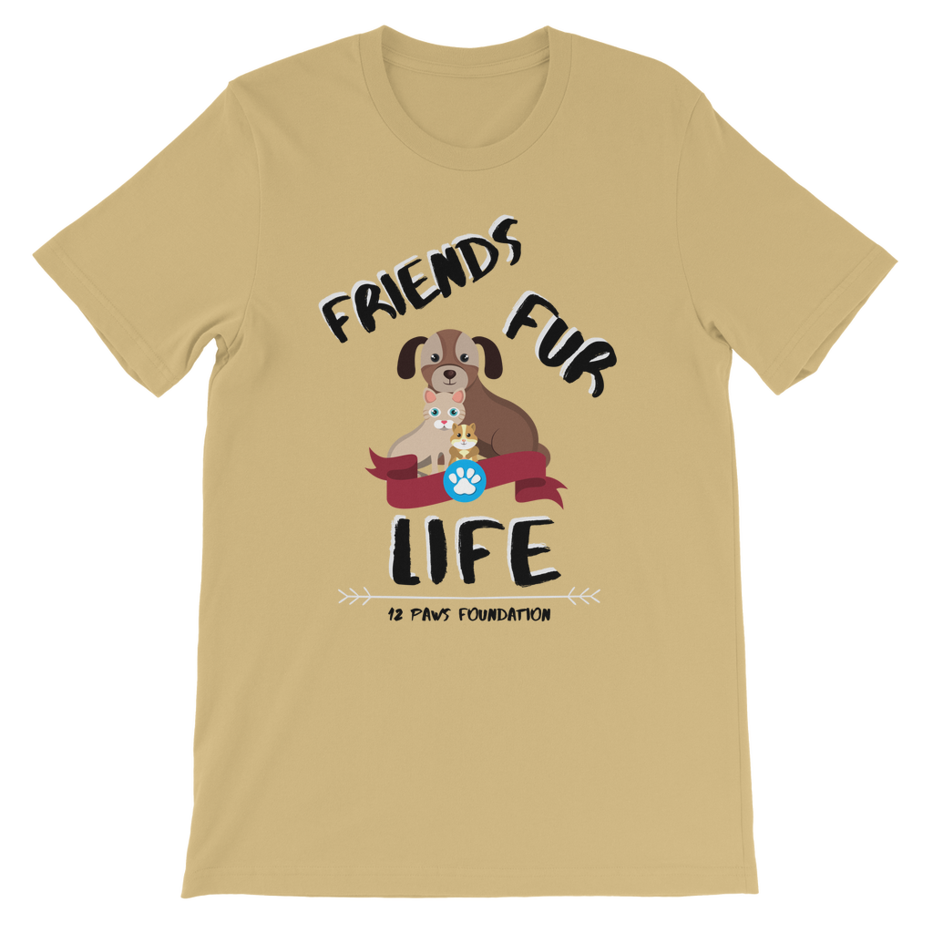 (Black Lettering) Friends Fur Life Classic Kids T-Shirt