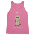 My Ferret is My Therapist (White) Classic Women's Tank Top
