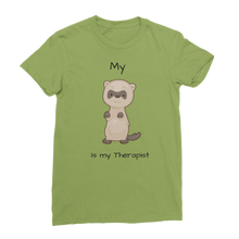 Load image into Gallery viewer, My Ferret is My Therapist (Black) Classic Women&#39;s T-Shirt