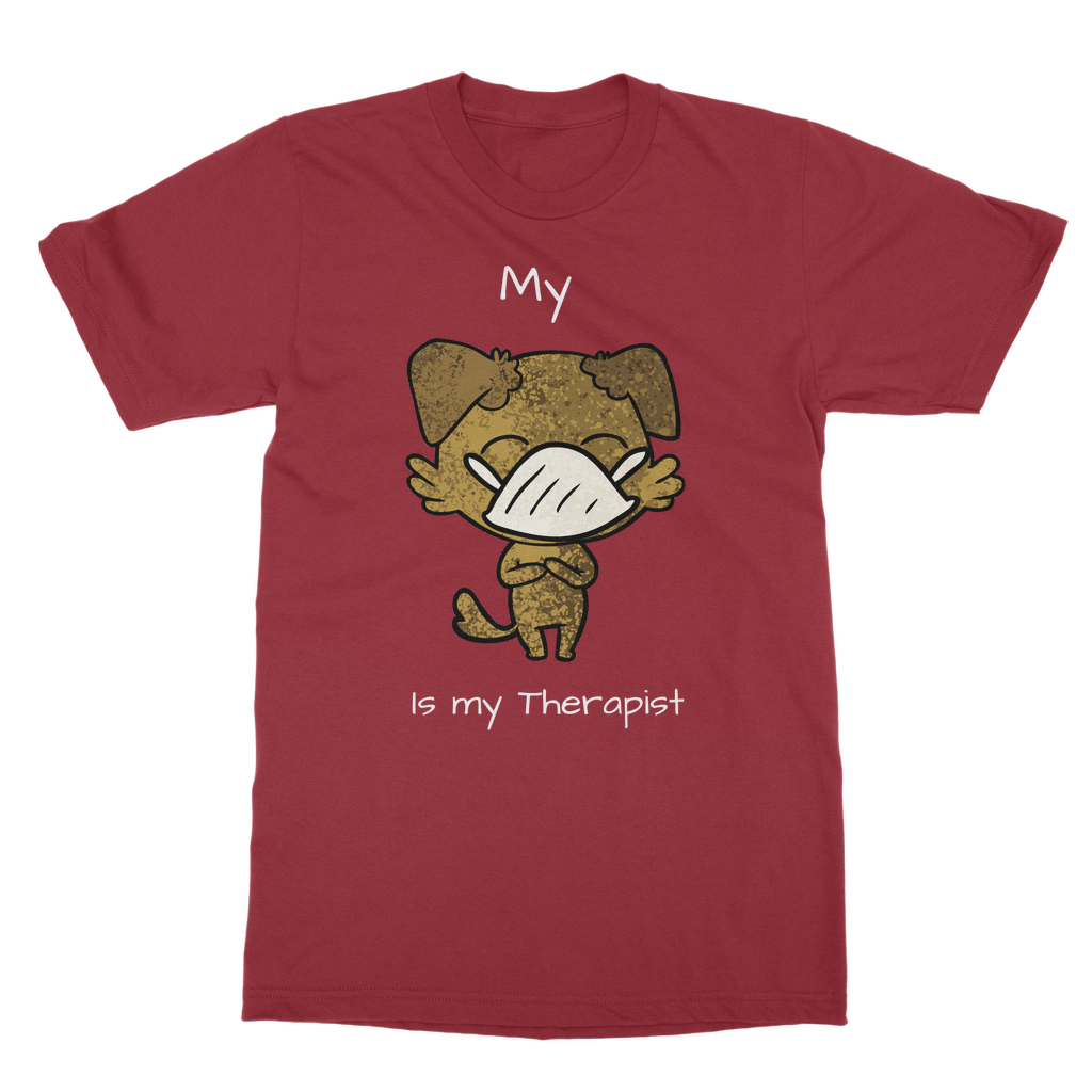 My ?? Is My Therapist (White) Classic Adult T-Shirt