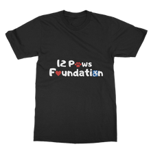 Load image into Gallery viewer, (White Lettering) 12 Paws Foundation Classic Adult T-Shirt