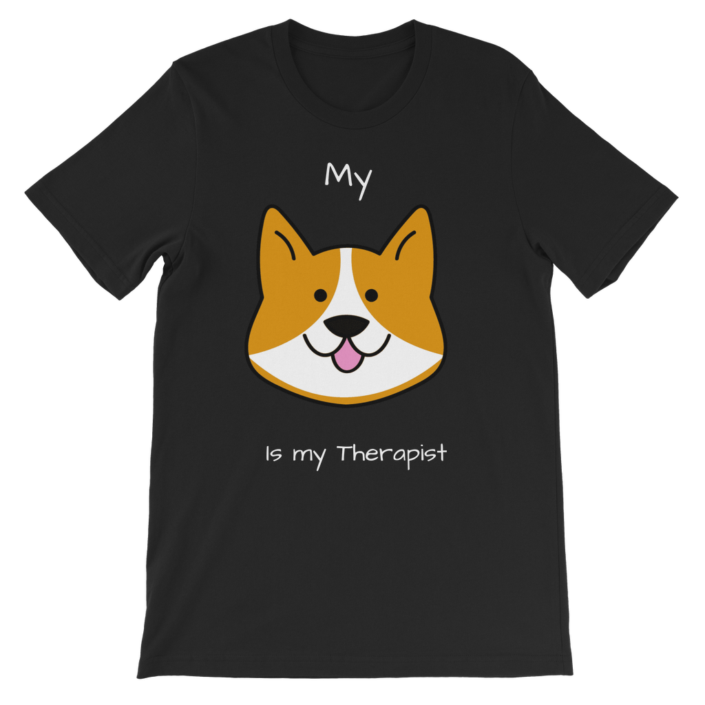My Dog is My Therapist (White) Classic Kids T-Shirt