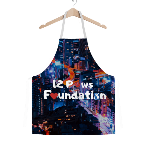 12 Paws Night Lights Pattern Classic Sublimation Adult Apron