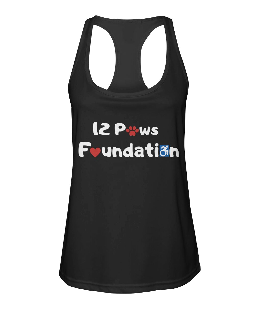 12 Paws Foundation Women's Racerback Sport Tank Top