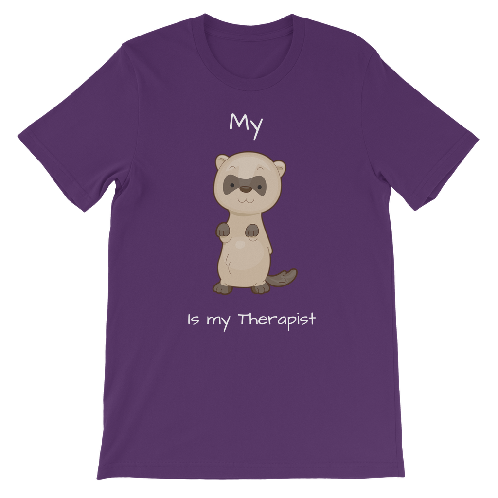 My Ferret is My Therapist (White) Classic Kids T-Shirt