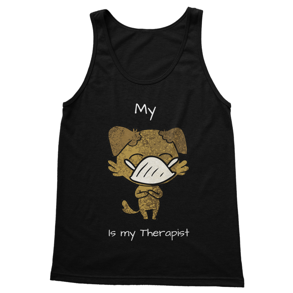 My ?? Is My Therapist (White) Classic Women's Tank Top