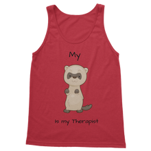 Load image into Gallery viewer, My Ferret is My Therapist (Black) Classic Women&#39;s Tank Top