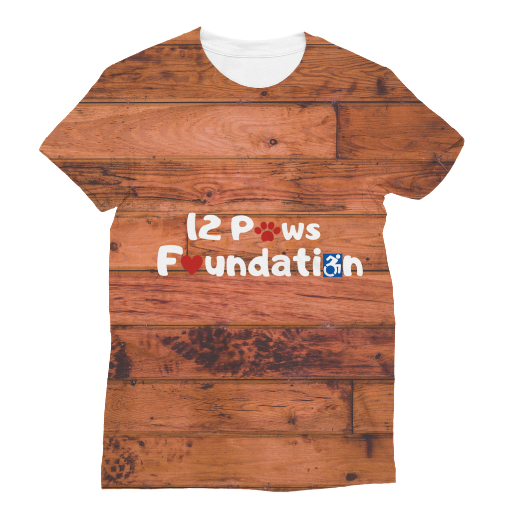 Knock on Wood 12 Paws Pattern Classic Sublimation Women's T-Shirt