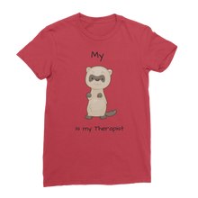 Load image into Gallery viewer, My Ferret is My Therapist (Black) Classic Women&#39;s T-Shirt