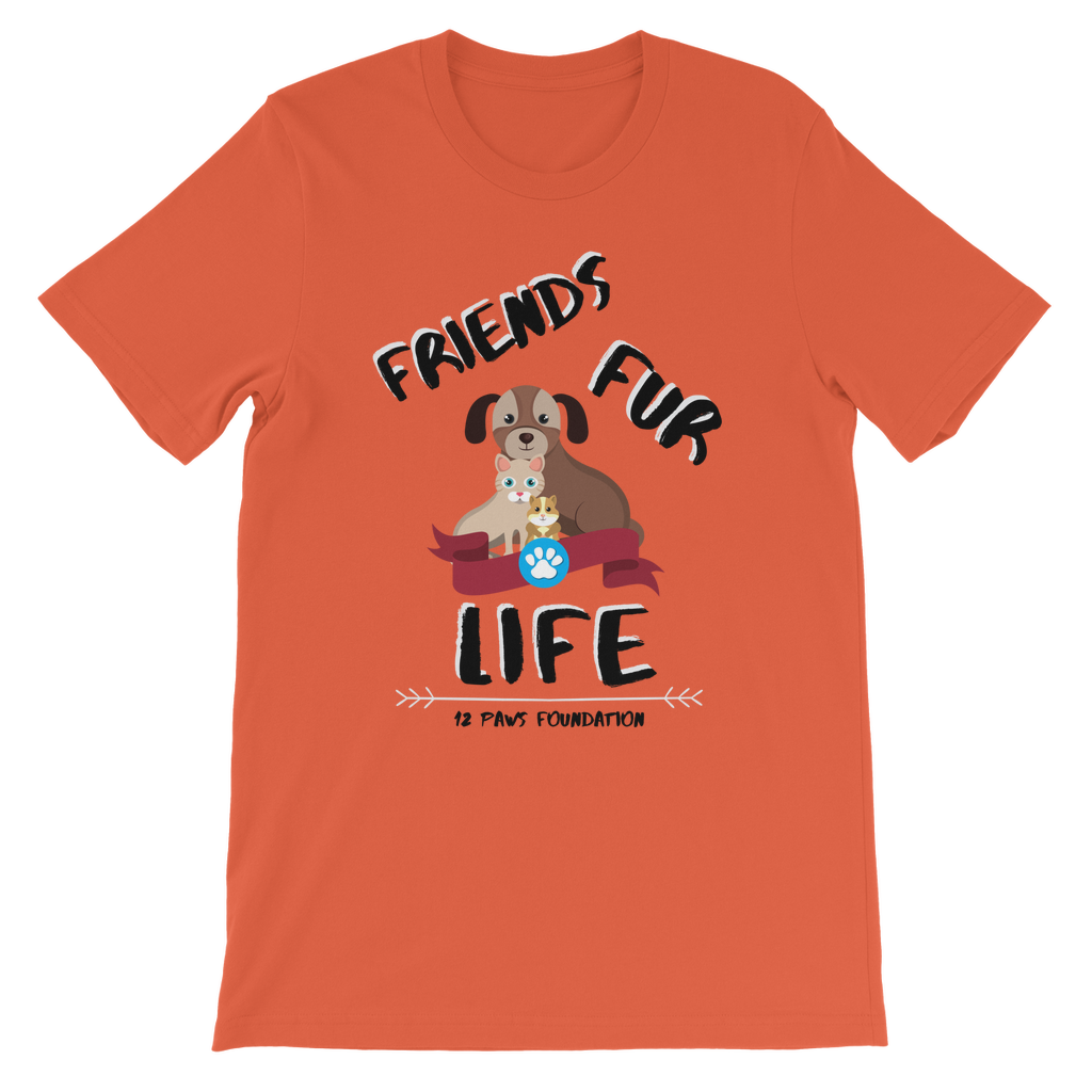(Black Lettering) Friends Fur Life Classic Kids T-Shirt