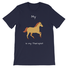 Load image into Gallery viewer, My Horse is My Therapist (White) Classic Kids T-Shirt