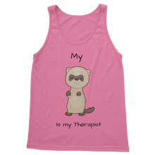 Load image into Gallery viewer, My Ferret is My Therapist (Black) Classic Women&#39;s Tank Top