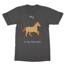 Load image into Gallery viewer, My Horse is My Therapist (White) Classic Adult T-Shirt
