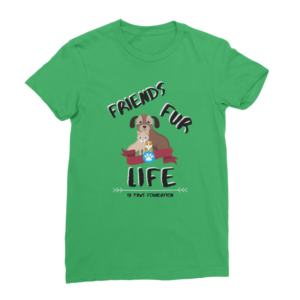 (Black Lettering) Friends Fur Life Classic Women's T-Shirt