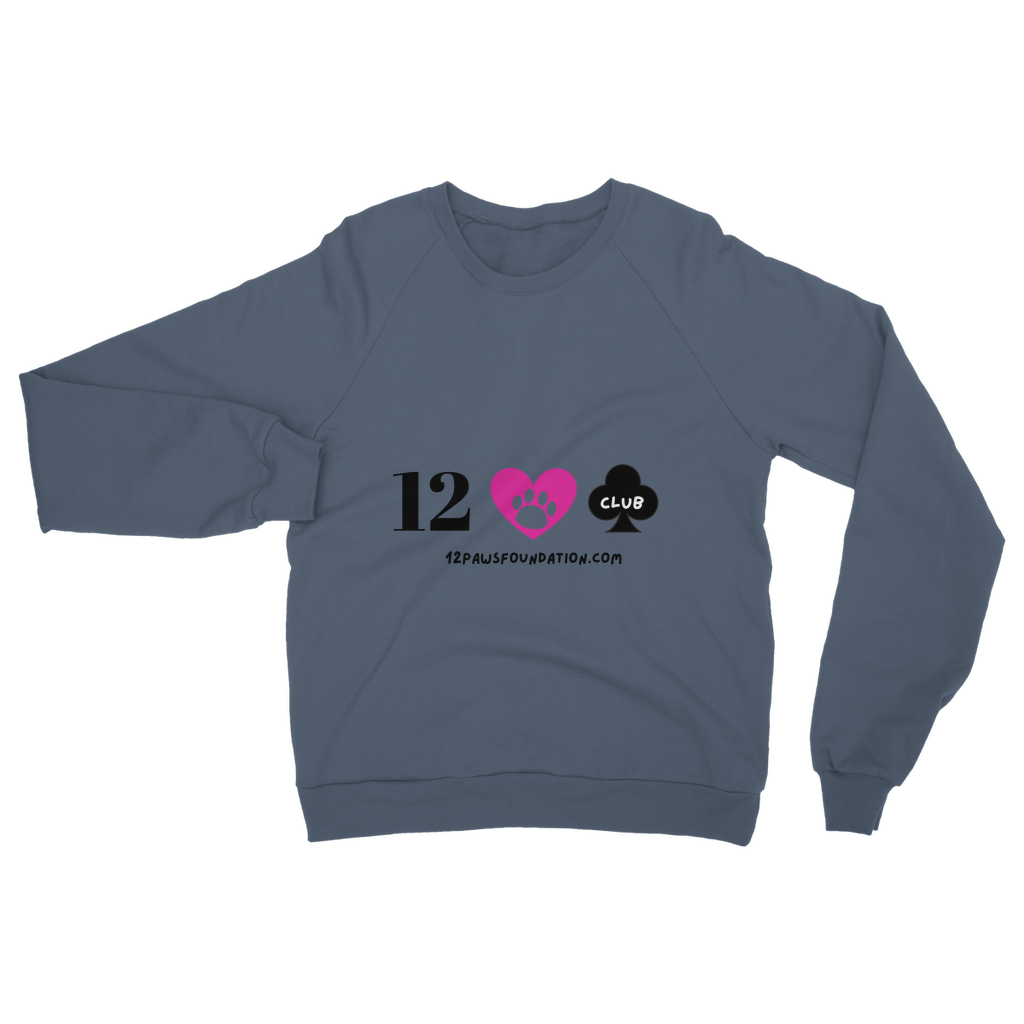 (Black Lettering) 12 Paws Club Classic Adult Sweatshirt