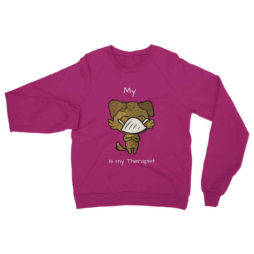 My ?? Is My Therapist (White) Classic Adult Sweatshirt