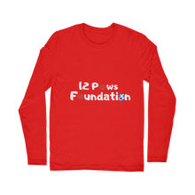 Load image into Gallery viewer, (White Lettering) 12 Paws Foundation Classic Long Sleeve T-Shirt