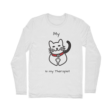 Load image into Gallery viewer, (Black) My Cat is My Therapist Classic Long Sleeve T-Shirt