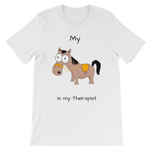 Load image into Gallery viewer, My Crazy Horse is My Therapist (Black) Classic Kids T-Shirt
