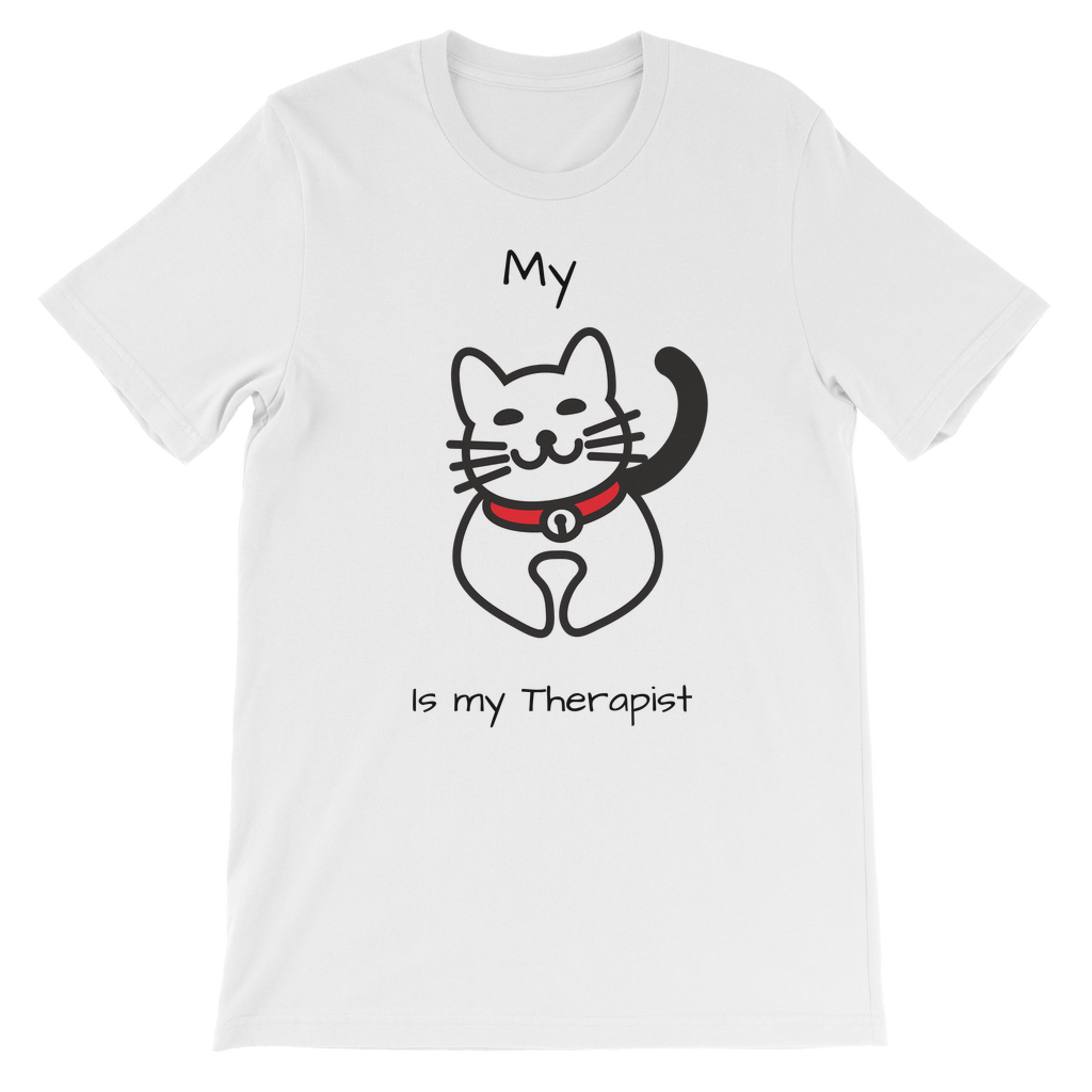 (Black) My Cat is My Therapist Classic Kids T-Shirt