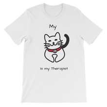 Load image into Gallery viewer, (Black) My Cat is My Therapist Classic Kids T-Shirt
