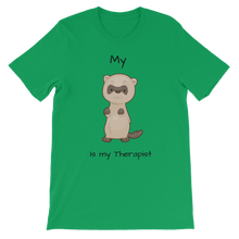 Load image into Gallery viewer, My Ferret is My Therapist (Black) Classic Kids T-Shirt
