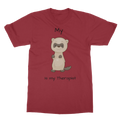 My Ferret is My Therapist (Black) Classic Adult T-Shirt